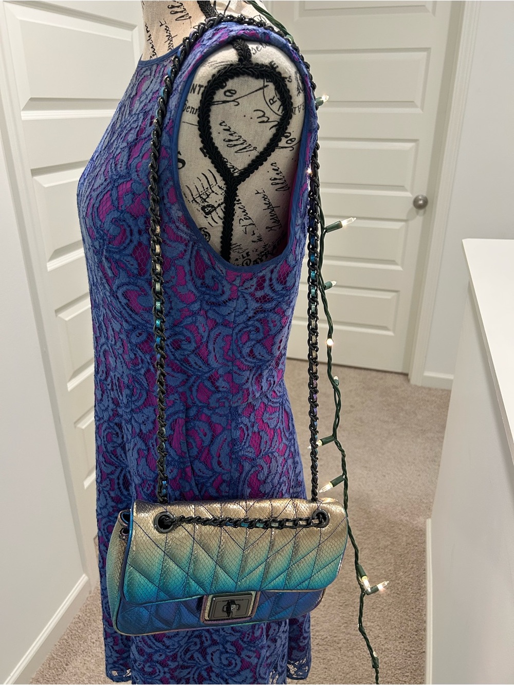 Karl Lagerfeld Paris Agyness (Mermaid Purse) Brand NEW must see gorgeous - Picture 13 of 15
